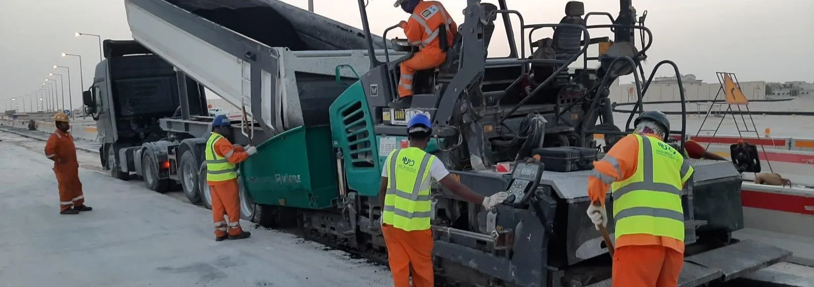 Directly employed paving crew on a live highway package